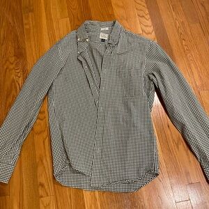 J. Crew Monochrome Checkered Slim Fit Shirt